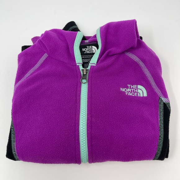 NORTH FACE: Light Fleece Jacket, Purple, Hooded. Size XXS (5) - Picture 7 of 7